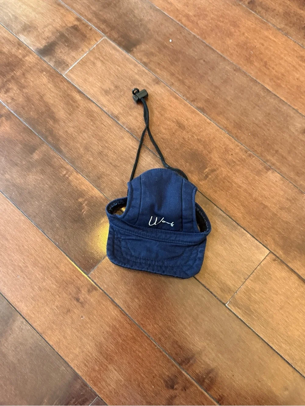 Woof Navy Blue Dog Baseball Hat, size Small